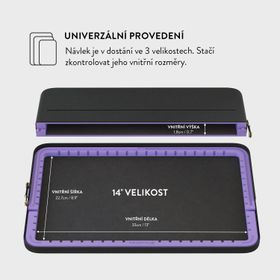 Burga Laptop Sleeve, Velvet Night - Macbook Pro 14"