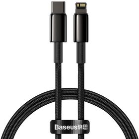 USB-C to Lightning Cable Baseus Tungsten Gold, 20W, 2.4A, 1m, Black CATLWJ-01 