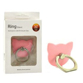 Ecobox Uchwyt telefonu stojak Kot Różowy Na rękę Ring holder
