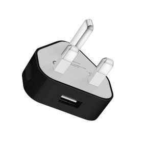 Economy Ładowarka sieciowa Adapter UK USB 1A Czarny 1000 mAh