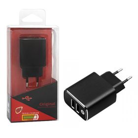 ŁADOWARKA SIECIOWA 18W 3A CZARNA FASTON FAST CHARGER QUICK 3000mA ALUMINIOWA