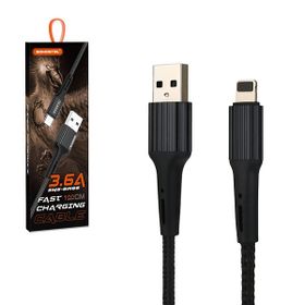 Somostel kabel USB - Lightning 3.6A 30W 1m QC 3.0 czarny SMS-BW06