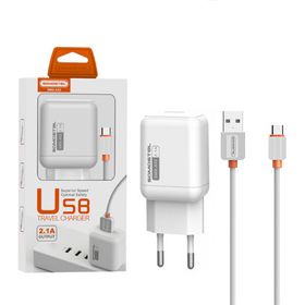 Somostel ładowarka sieciowa USB 10W + kabel USB - Typ-C 2.1A 1m biały SMS-A52