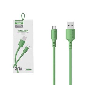 Somostel Kabel USB - microUSB 3.1A 30W 1.2m Quick Charge QC3.0 Zielony SMS-BP06