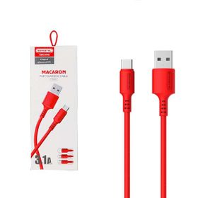 Somostel Kabel USB - Typ-C 3.1A 30W 1.2m Quick Charge QC3.0 Czerwony Powerline SMS-BP02