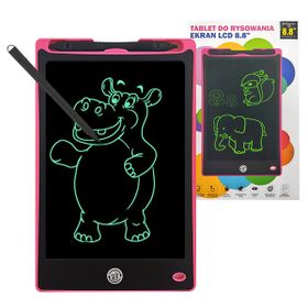 TRUSTY TABLET DO RYSOWANIA 8,8 CALA + RYSIK GRAFICZNY RÓŻOWY