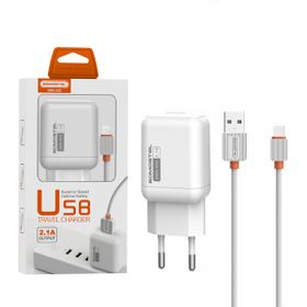 Somostel ładowarka sieciowa USB 10W + kabel USB - Lightning 2A 1m biały SMS-A52