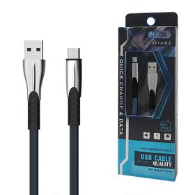 ECOBOX KABEL USB TYP-C 2.4A NIEBIESKI QUICK CHARGER QC 3.0 1M BW02