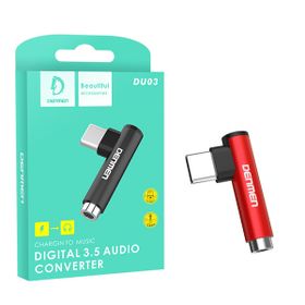 ADAPTER HF TYP-C DENMEN CZERWONY AUDIO JACK DU03