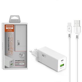 ŁADOWARKA SIECIOWA 36W + KABEL IPHONE BIAŁA SOMOSTEL POWER DELIVERY SMS-A80 PD