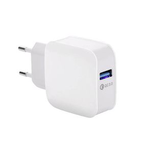 Economy Ładowarka sieciowa Faston USB 3A 15W Quick Charge QC3.0 Biały
