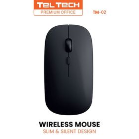 Teltech Mysz pc Bezprzewodowa 4d slimfit HQ Czarny TM-02