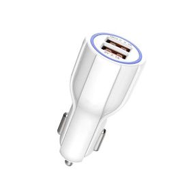LITTE ŁADOWARKA SAMOCHODOWA 2 X USB BIAŁA 2XUSB 20W