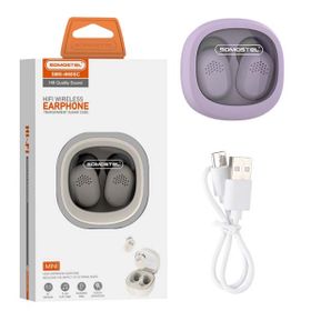 Somostel Słuchawki bluetooth douszne TWS BT 5.0 Fioletowy Stero SMS-I660
