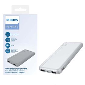Philips Power bank bateria awaryjna 2x USB Srebrny 10000 mAh DLP1810NV/62