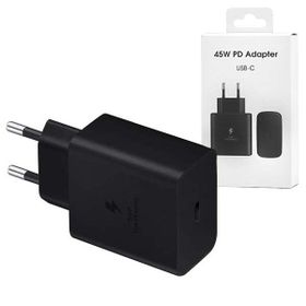 Ecobox Ładowarka sieciowa TYP-C 45W PD Czarny TA845