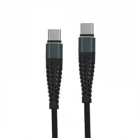 REDX KABEL USB PD TYP-C DO TYP-C CZARNY 2M OPLOT WZMACNIANY