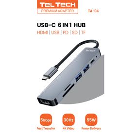 Ecobox Adapter Dex TYP-C Rozdzielacz HDMI / TYP-C / 2xUSB /czytnik kart DEX