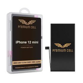 Premium Cell bateria do iPhone 12 Mini Diagnosable 2600mAh 600+ Cycles cobalt