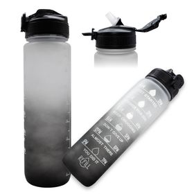 TRUSTY BUTELKA SPORTOWA / MOTYWACYJNA BIDON REFILL BIAŁO-CZARNY