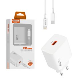Somostel ładowarka sieciowa Typ-C 33W + kabel Typ-C - Lightning 1m PD PPS biały SMS-Q17