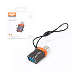 Somostel adapter host OTG Typ-C - USB czarny SMS-BZ21