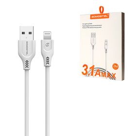 Somostel kabel USB - Lightning 3.1A 2m QC3.0 biały SMS-BT02