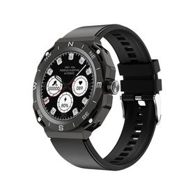 Somostel Zegarek smartwatch +2 koperty metalowe Czarny SMS-SK22