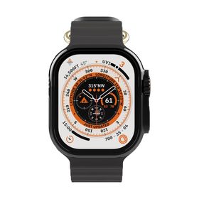 Somostel Zegarek smartwatch H8 Ultra Max + 3 paski Czarny SMS-H8UN