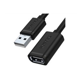 UNITEK PRZEWÓD PRZEDŁUŻACZ USB-A - USB-A CZARNY 2.0 AM-AF 2M