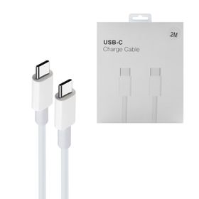 ECOBOX KABEL TYP-C DO TYP-C 3A 2M BIAŁY PD USB-C