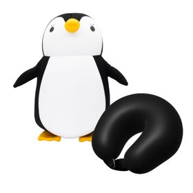 TRUSTY PODUSZKA POD SZYJĘ 2W1 PLUSZAK PINGWIN