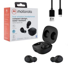 MOTOROLA SŁUCHAWKI BLUETOOTH VERVEBUDS 100 TRUE CZARNE / BOX