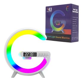 Ecobox Lampa nocna LED mała + ładowarka bezprzewodowa Biały