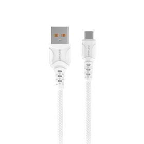 DENMEN KABEL USB TYP-C  BIAŁY 2.4A 1M DC05