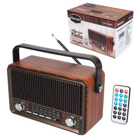 Radio przenośne Raba Retro Bluetooth Brązowy FM USB, SD, AUX