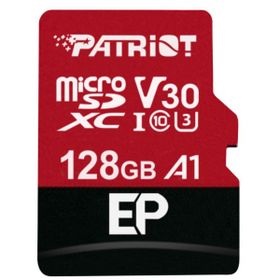 KARTA PAMIĘCI PATRIOT EP SERIES MICROSDXC 128 GB CLASS 10 UHS-I/U3 A1 V30 + ADAPTER