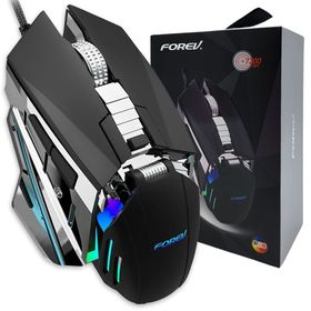 FOREV MYSZ PRZEWODOWA MECHANICZNA PODSWIETLANA GAMING CZARNY FV-507