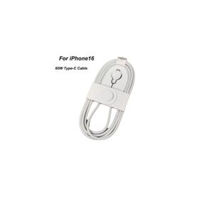 Economy kabel PD do iPhone 16 oplot + kluczyk Typ-C - Typ-C 60W 1m biały
