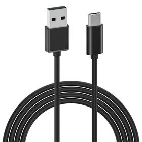 Economy kabel USB - USB-C 3A 1m czarny długie złącze