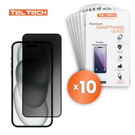 Teltech szkło hartowane Privacy do iPhone 16 10szt
