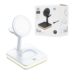 Economy Ładowarka bezprzewodowa magnetyczna 4w1 25W Biały