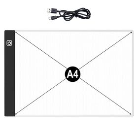 TABLICA DO RYSOWANIA DESKA KREŚLARSKA KALKA TABLET GRAFICZNY A4 LED - USZKODZONE PUDEŁKO