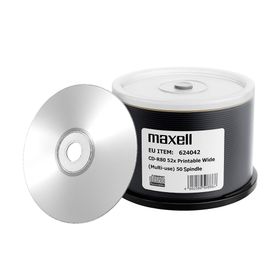 Maxell płyta CD-R do nadruku jednorazowego zapisu 52x 700MB 50szt