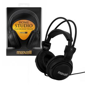 Maxell słuchawki przewodowe nauszne Jack 3,5mm 5m czarny