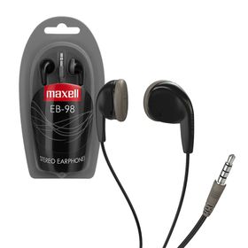 Maxell słuchawki przewodowe douszne Jack 3,5mm 0.94m czarny EB-98