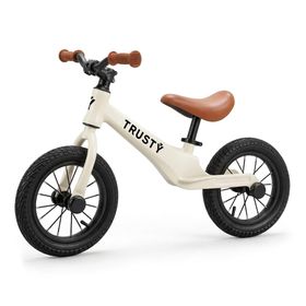 Trusty rowerek biegowy Star dla dzieci kremowy