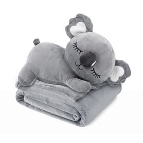 Trusty maskotka pluszak duży 3w1 poduszka z kocem Koala szary TR-K06