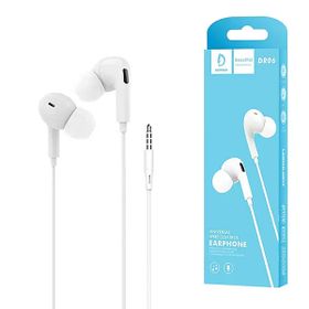 Teltech Słuchawki przewodowe douszne Jack 3,5mm 1m czarny