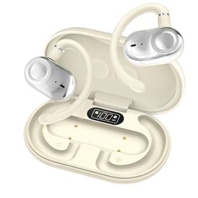 Teltech Słuchawki bluetooth douszne kostne TWS BT5.3 biały TBE-04